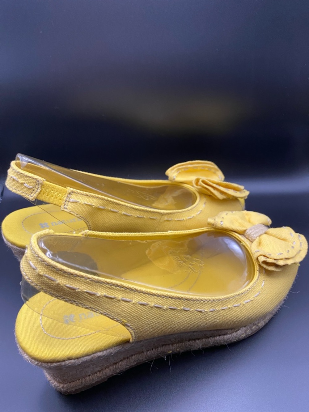 Beautiful Yellow Espadrilles With Bows